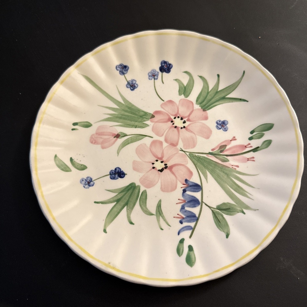 Blue Ridge Southern Pottery Waltz Time Luncheon Salad  Pre Owned